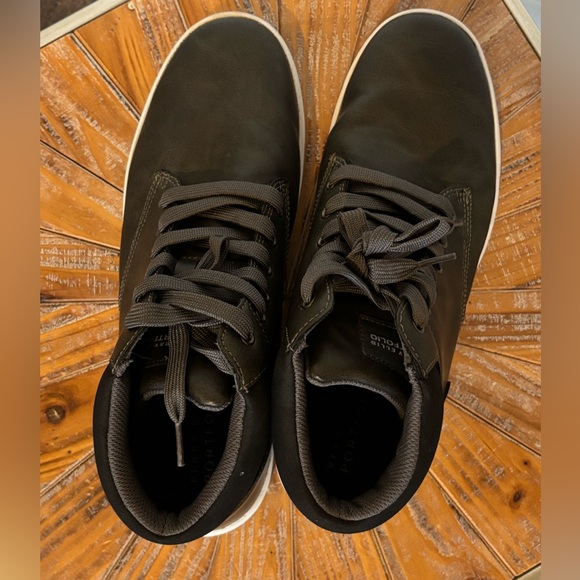 NWOT Perry Ellis Portfolio Men's Black High-Top Sneakers in Size 11 - Picture 4 of 11